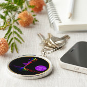 LGBTQライフリカバリギフトのツリー キーホルダー (側面)