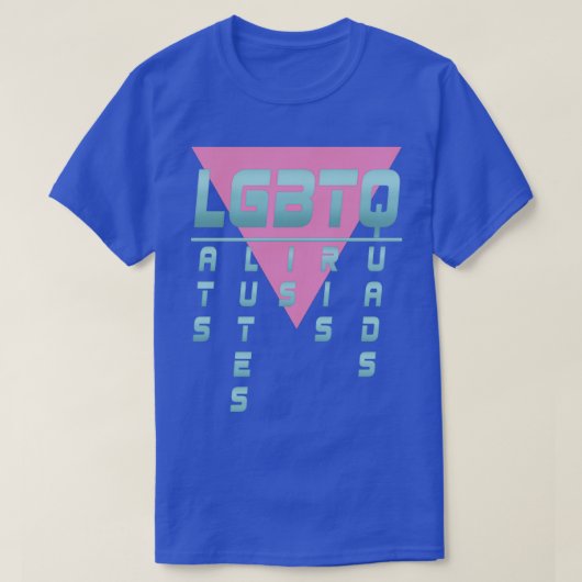 LGBTQラトグルテビストリスクワッド Tシャツ (デザイン正面)