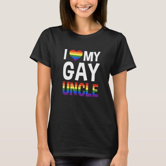 Lgbtqラブゲイおじさん Tシャツ (正面)