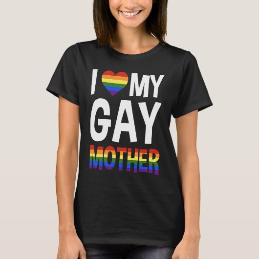 LGBTQラブゲイマザー Tシャツ (正面)