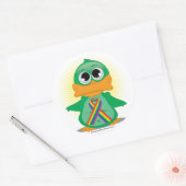 LGBTQリボンダック ラウンドシール (封筒)