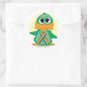 LGBTQリボンダック ラウンドシール (バッグ)