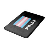 LGBTQレインボントランゲンプライド国旗カスタム文字 バスマット (アングル)