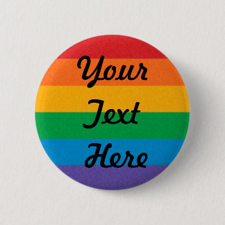 LGBTQレインボーカラープライドフラグ背景 缶バッジ