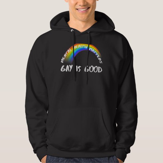 Lgbtqレインボーゲイは良い パーカ (正面)