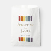 LGBTQレインボーゲイエレガントウェディング フェイバーバッグ (正面)