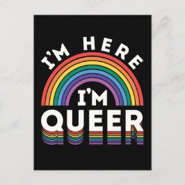 LGBTQレインボーゲイプライド同性愛者 ポストカード