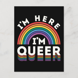 LGBTQレインボーゲイプライド同性愛者 ポストカード