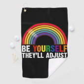 LGBTQレインボーゲイプライド ゴルフタオル (インサイチュ)