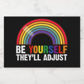 LGBTQレインボーゲイプライド スパークリングワインラベル (シングルラベル)