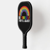 LGBTQレインボーゲイプライド ピックルボールラケット (左)