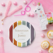 LGBTQレインボーゲイ結婚ズ ペーパープレート (パーティー)