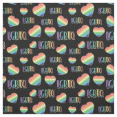 LGBTQレインボーハート ファブリック (見本)