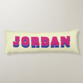 LGBTQレインボーバイセクシャルプライド国旗名前をカスタムする ボディピロー (裏面)