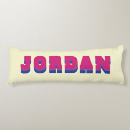 LGBTQレインボーバイセクシャルプライド国旗名前をカスタムする ボディピロー