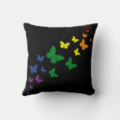 LGBTQレインボーバタフライトレイル クッション (裏面)