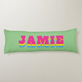 LGBTQレインボーパンセクシャルプライド国旗名前をカスタムする ボディピロー (裏面)