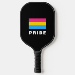 LGBTQレインボーパンセクシャルプライド旗カスタム文字 ピックルボールラケット