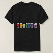 LGBTQレインボービールマグゲイ同性愛者プライド月誇りを持った Tシャツ (デザイン正面)