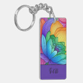 lgbtqレインボーフローラ キーホルダー (正面左)