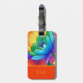 lgbtqレインボーフローラ ラゲッジタグ (裏面縦)