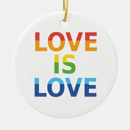 LGBTQレインボーモダントカスタム写真 セラミックオーナメント (正面)