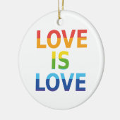 LGBTQレインボーモダントカスタム写真 セラミックオーナメント (左)