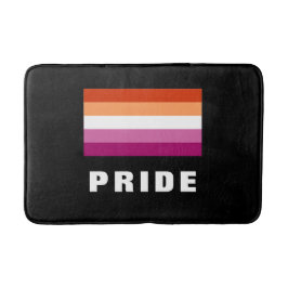 LGBTQレインボーレズビアンプライド国旗カスタム文字 バスマット
