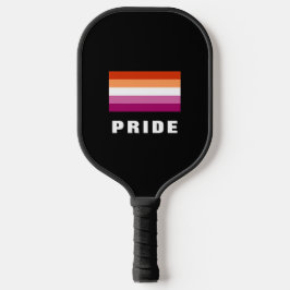 LGBTQレインボーレズビアンプライド国旗カスタム文字 ピックルボールラケット