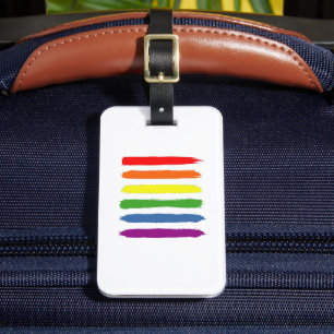 LGBTQレインボー国旗ゲイプライド平等ギフト ラゲッジタグ