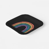 LGBTQレインボー国旗ゲイプライドLGBT認識度同盟 ペーパープレート (傾斜あり)