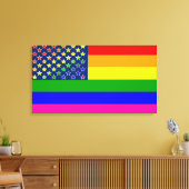 Lgbtqレインボー国旗 キャンバスプリント (インサイチュ (リビング))
