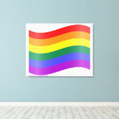 Lgbtqレインボー キャンバスプリント (インサイチュ (ウッドフロア))