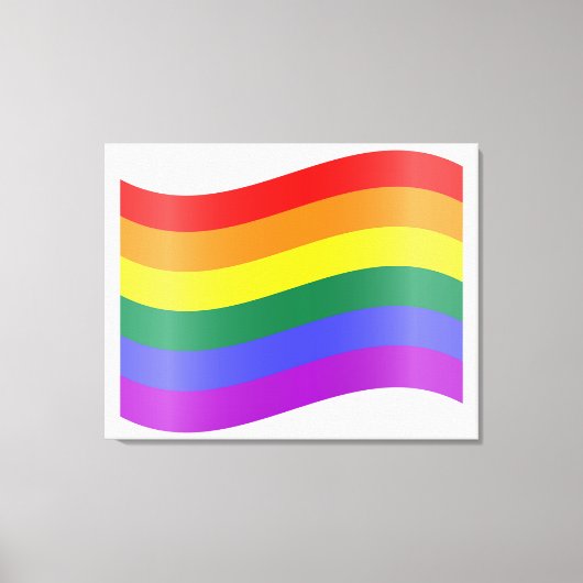 Lgbtqレインボー キャンバスプリント (正面)