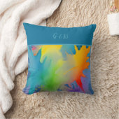 lgbtqレインボー クッション (ブランケット)