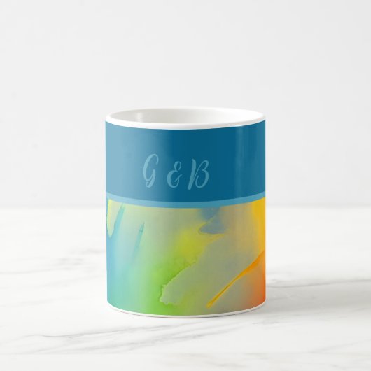 lgbtqレインボー コーヒーマグカップ (中央)