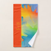 lgbtqレインボー バスタオルセット (ハンドタオル)