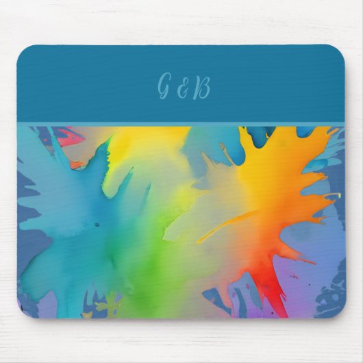 lgbtqレインボー マウスパッド (正面)