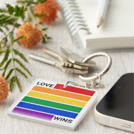 LGBTQレインボー、愛の勝利 キーホルダー
