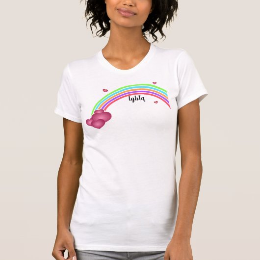 LGBTQレインボー Tシャツ (正面)