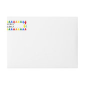 LGBTQレズビアンシルエット&レインボーレディースカスタム ラップアラウンドラベル (正面)