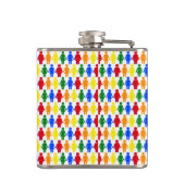 LGBTQレズビアンシルエット&レインボーレディース フラスク (裏面)