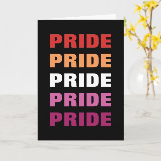 LGBTQレズビアンプライドカスタマイズ可能な繰り返し文字 カード (黄色い花)