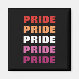 LGBTQレズビアンプライドカスタマイズ可能な繰り返し文字 マグネット