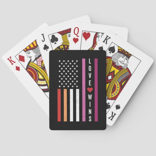 LGBTQレズビアンプライドラブがアメリカ国旗を獲得 トランプ (裏面)