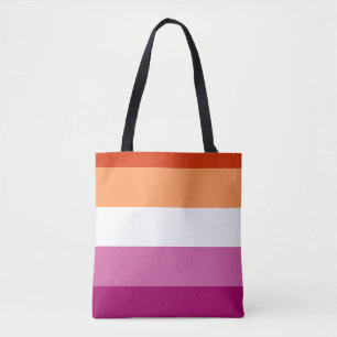 LGBTQレズビアンプライド国旗 トートバッグ