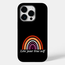 LGBTQレズビアン国旗:真の自分を生きる Case-Mate iPhone 14 PROケース