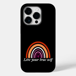 LGBTQレズビアン国旗:真の自分を生きる Case-Mate iPhone 14 PROケース