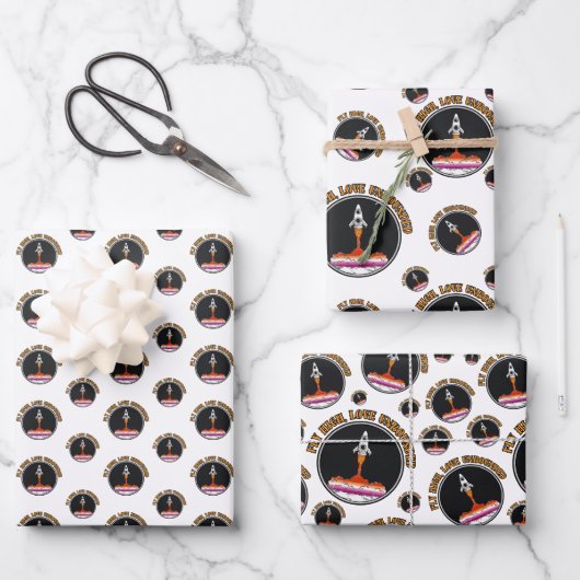 LGBTQレズビアン国旗、高フライ、無制限の愛 ラッピングペーパーシート (正面)