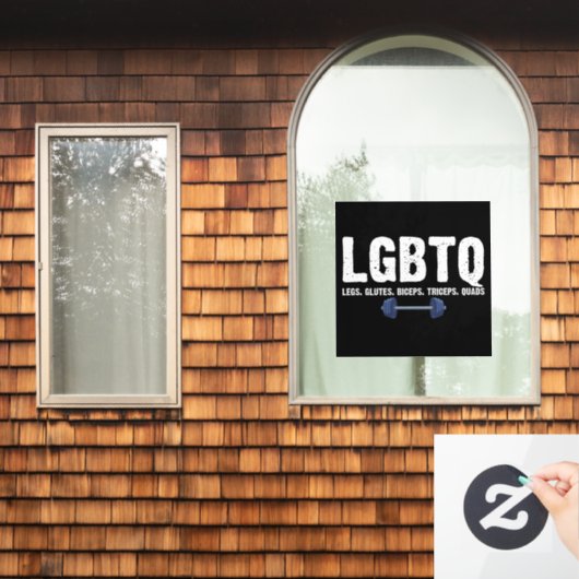 LGBTQレッググルテジツビスコップクアドジム恋人 ウィンドウサイン (ホームウィンドウ)